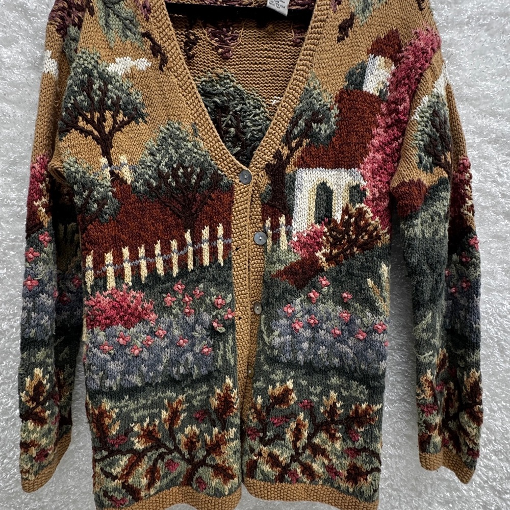 Scenic Landscape Knit Cardigan